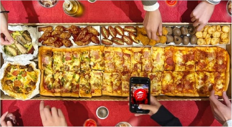 限量1萬盒超浮誇披薩！　必勝客「一公尺派對巨飽盒」只在50間門市開賣